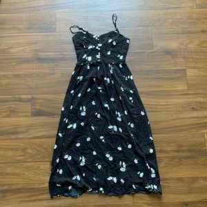 Zara Daisy Black Maxi Dress